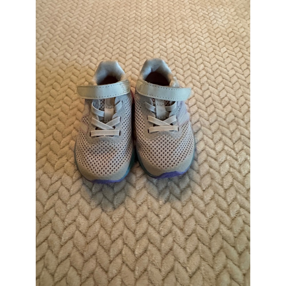 New Balance Fresh Foam Arishi v4 Toddler Shoes Grey Pink IAARIGR4 Size 4